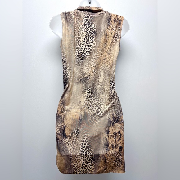 Savee Couture Leopard Print Bodycon Dress Sleeveless Size Small - Picture 5 of 8